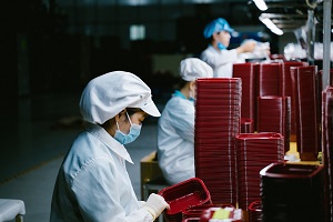 asian women working in factory