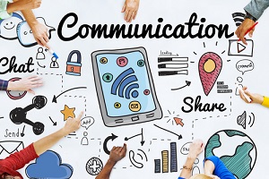 communication connection social network concept for benefits plan