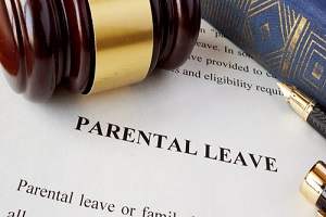 page with title parental leave and gavel