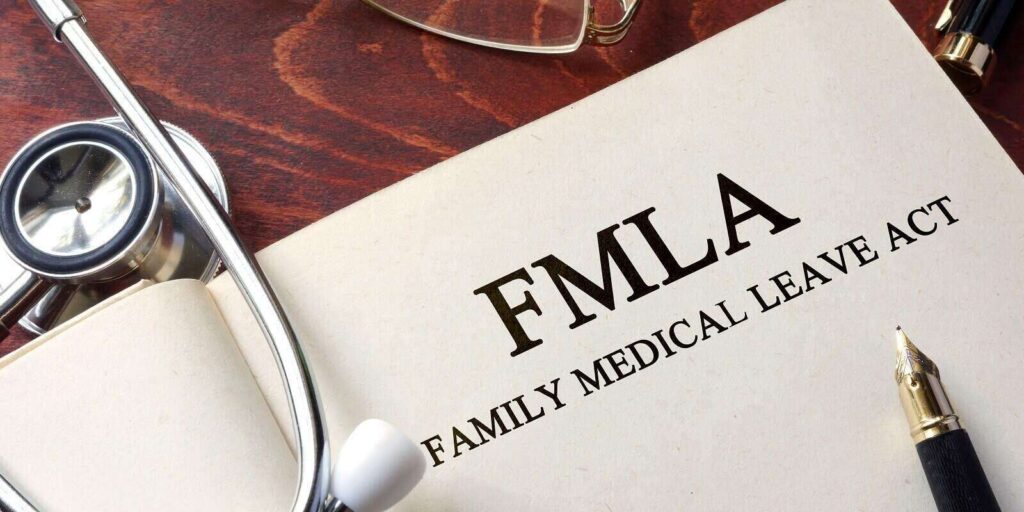 fmla family medical leave act on a table