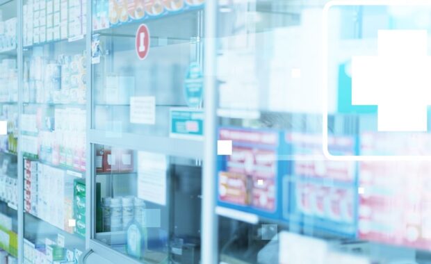 medicines in the drug store